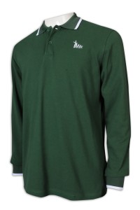 P1156 Design Men's Long Sleeve Polo Shirt Loose Polo Shirt Maker